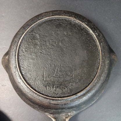 3 X Small Cast Iron Pans For Camping RV Travel Eggs Etc. Owl See Photos