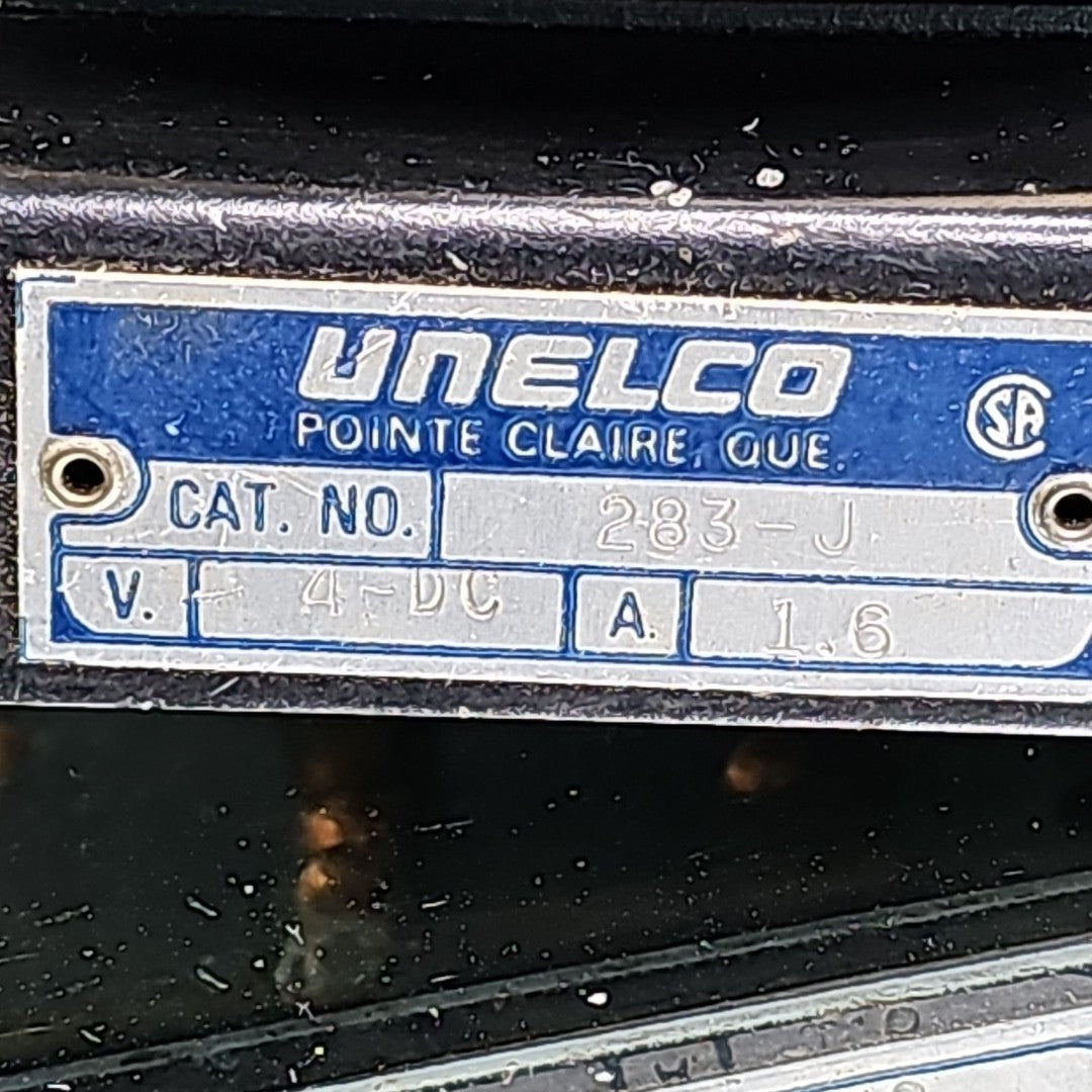 Unelco 283-J Telephone Bell Ringer Brass Bell 4V DC 1.6 Amp Vintage CANADA