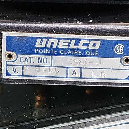 Unelco 283-J Telephone Bell Ringer Brass Bell 4V DC 1.6 Amp Vintage CANADA