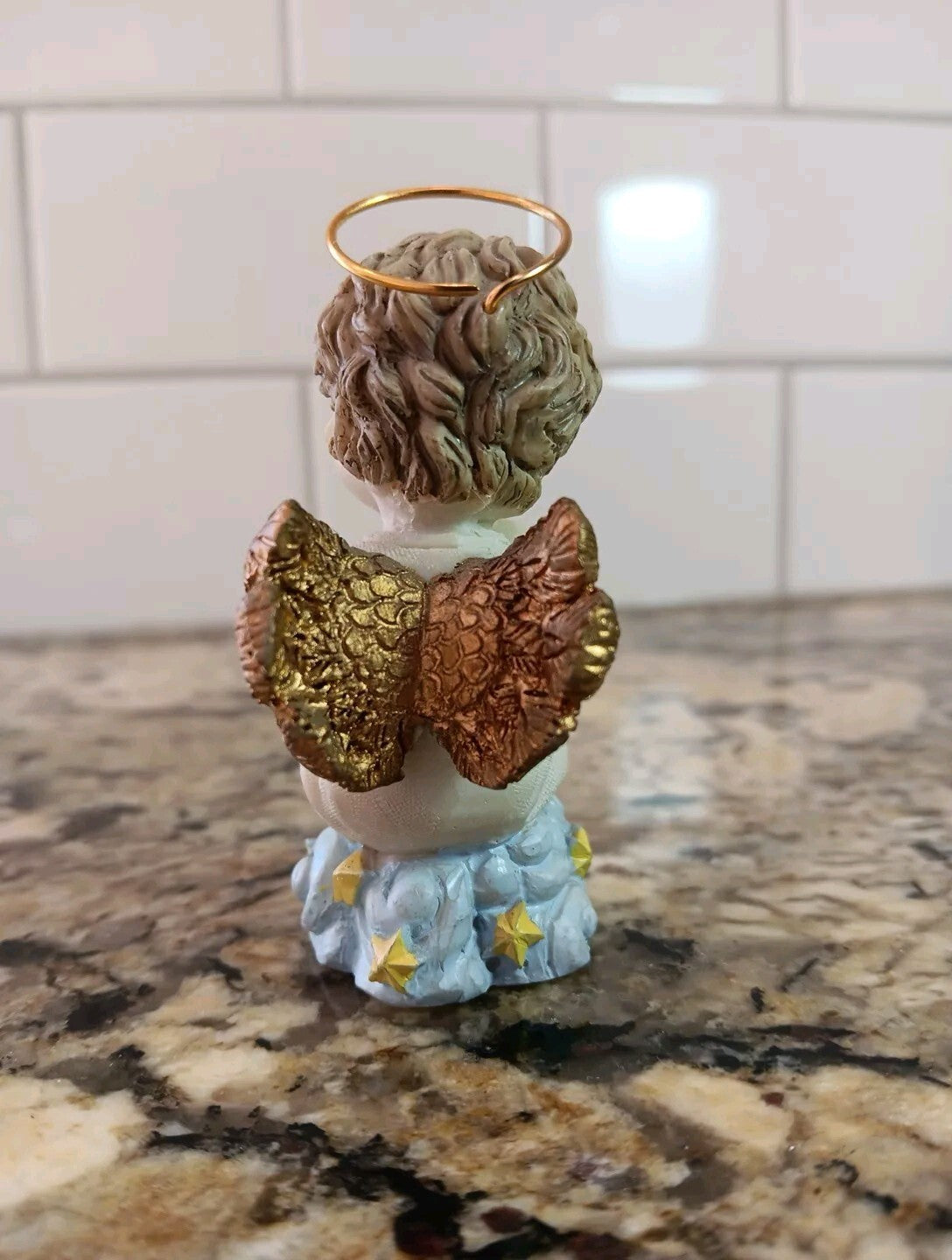 July Baby Ruby Birthstone Child Angel Figurine For Baby Child Gift Collectible