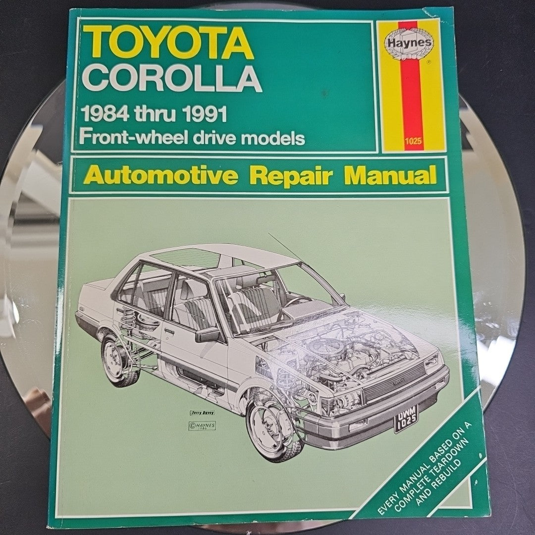 Haynes Toyota Corolla 1984-1991 Repair Manual Front-wheel Drive Models- 1025