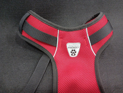 LARGE Canine Equipment No-Pull DOG HARNESS Med. ~ Made in Canada ~ Black/Red