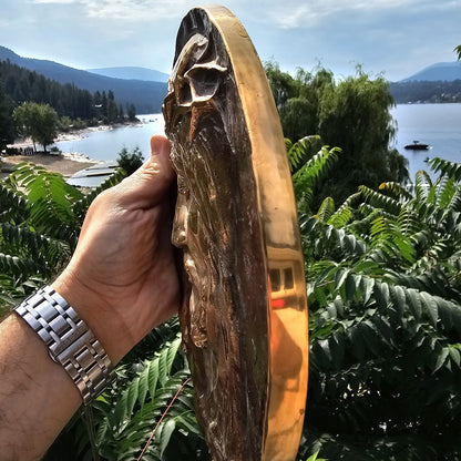 Jesus Christ Solid Bronze 3D Art Wall Decor Made In Peachland BC CANADA