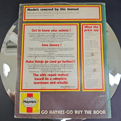 530i 528i BMW SHOP MANUAL HAYNES SERVICE REPAIR BOOK 1975-1980
