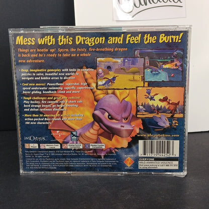 Spyro 2: Ripto's Rage (Sony PlayStation 1, 1999) PS1 W/ Manual CD Artwork