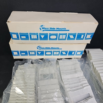 Wess Slide Mounts, for 35mm film slides, Some New, Some Used. See Photos