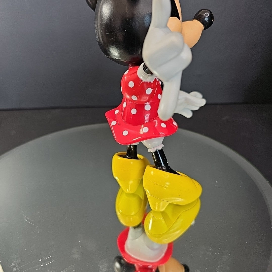 Vintage Minnie Mouse Articulated Figurine Walt Disney 8" Toy