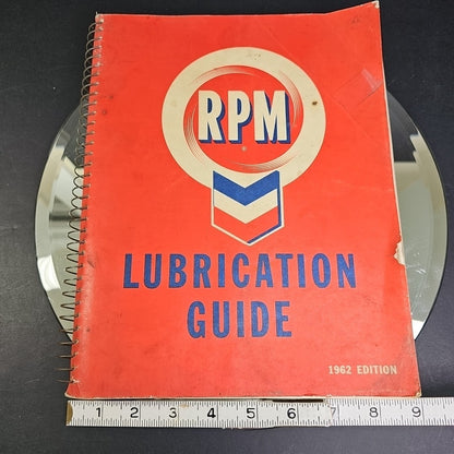 1962 RPM Car Care Lubrication Guide for Chevron, Standard Service Stations USA