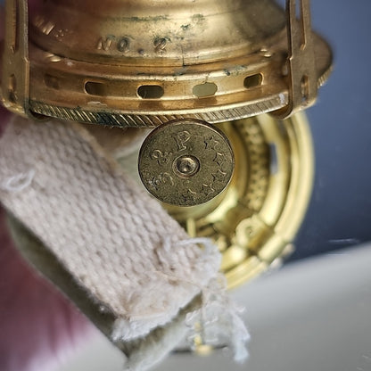 Queen Anne No. 2 Oil Lamp Replacement Burner Part With Wick