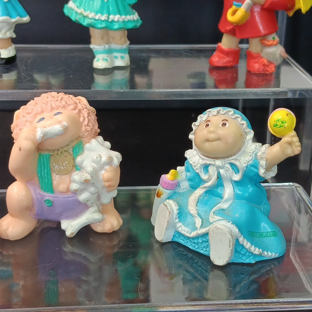 12pcs Cabbage Patch Action Figures Small Babies CPK Vintage Cake Toppers CN