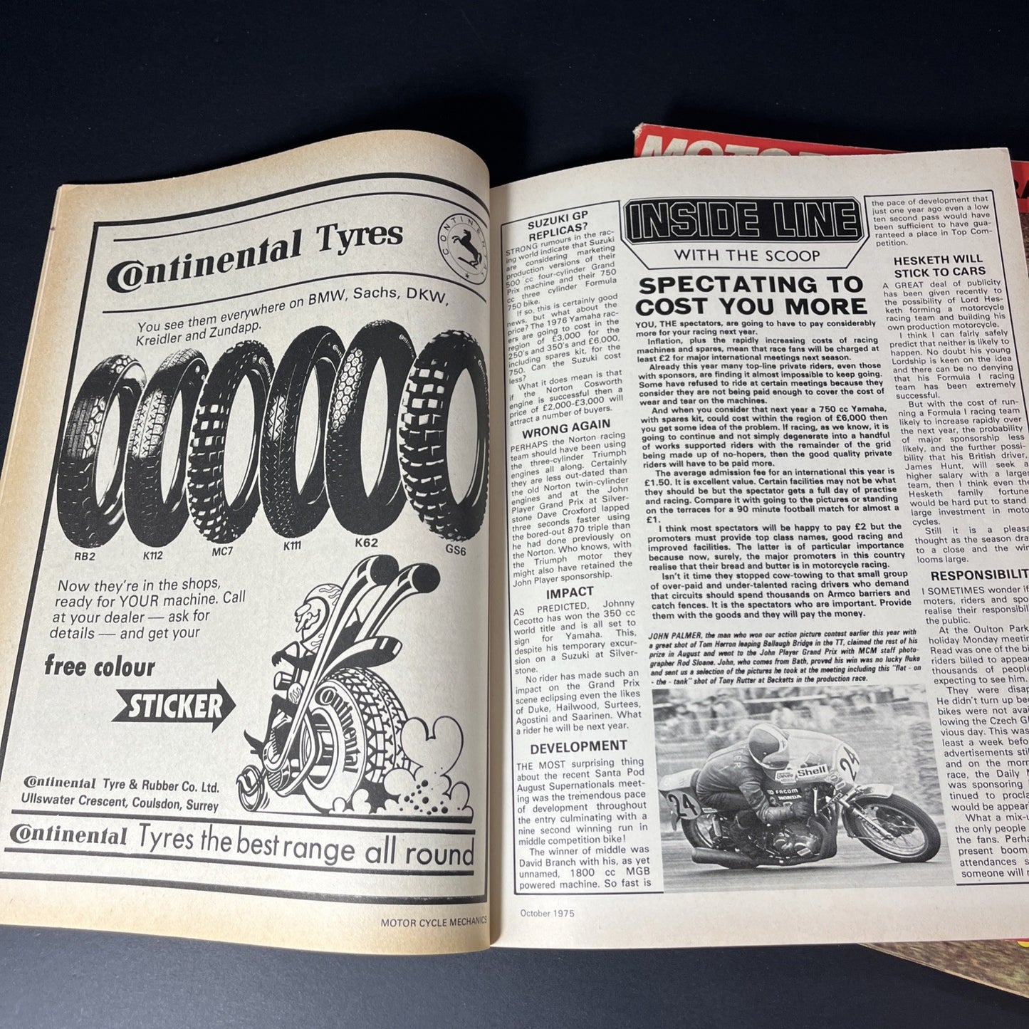 Vtg. 9x Motor Cycle Mechanic Magazines 1973 - 1976 Bikes Printed In England