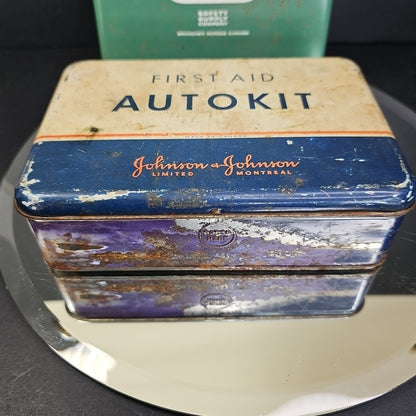 First Aid Kits Canadian Vintage Johnson Johnson Safety & Supply Co. EMPTY Canada