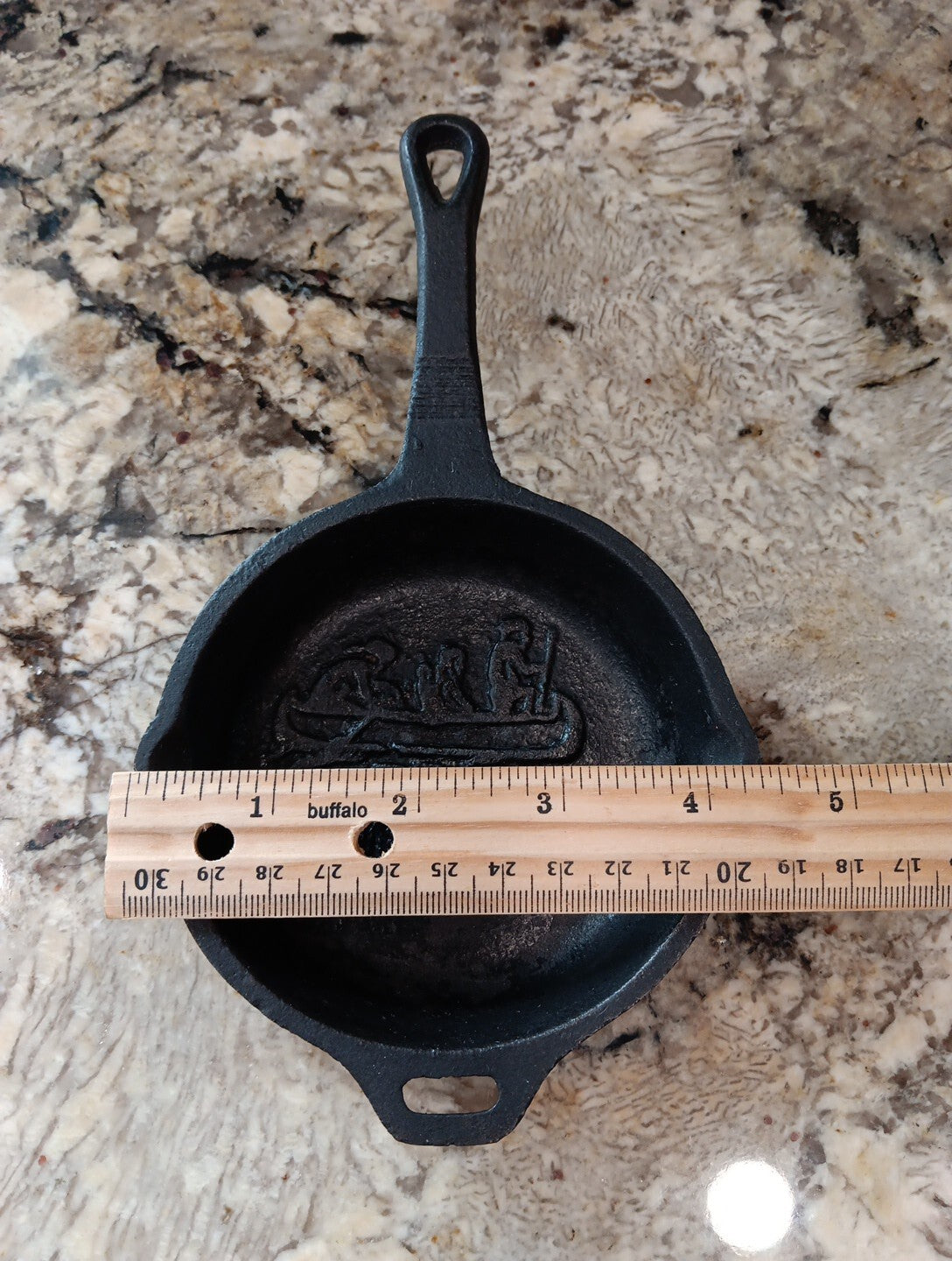 Vintage Lewis & Clark 1803-1806 CAMP CHEF Cast Iron 4" Pan Skillet Collectible