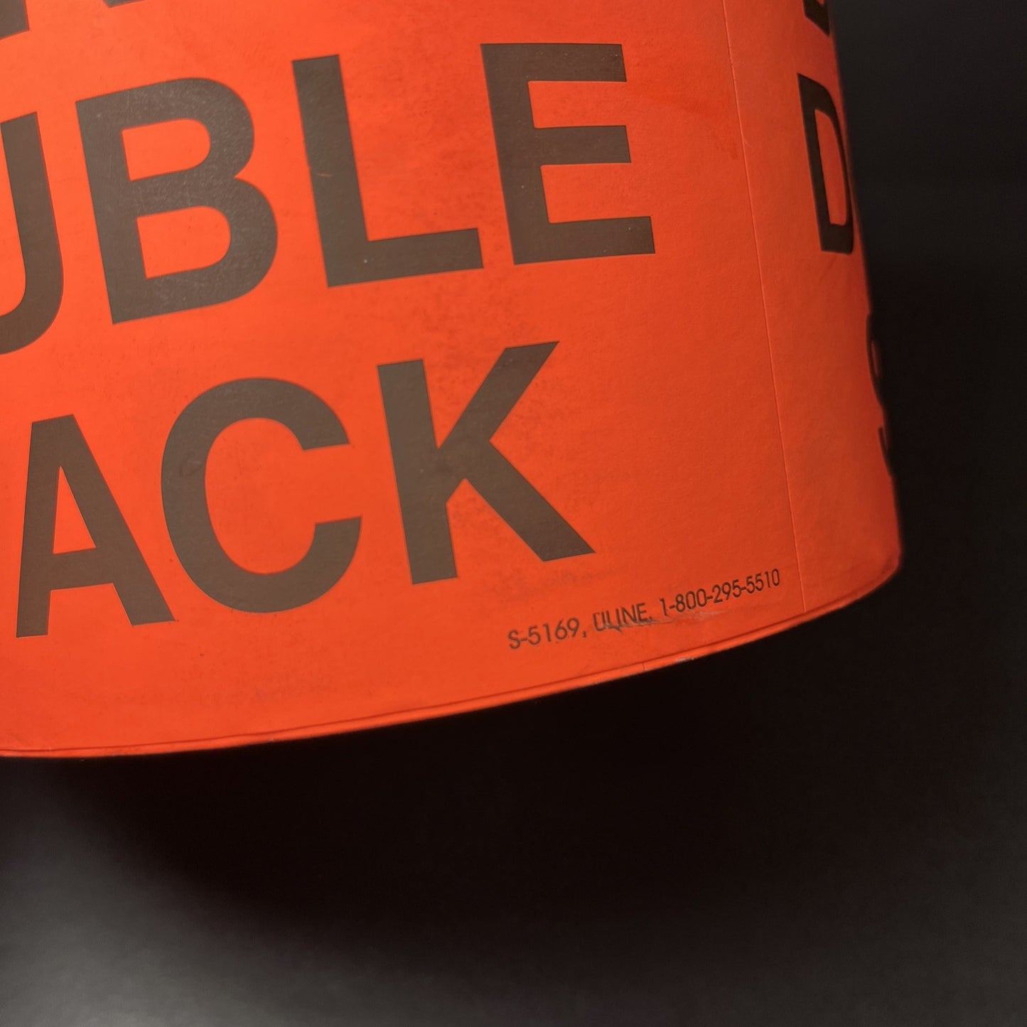 Do Not Double Stack Stickers ULINE S-5169 Large Open Roll Nearly Full 4x6" USA