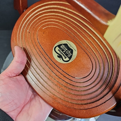 HAWAIIAN MAGIC BASKET  WOODEN ROOSTER  (BREAD BASKET) FARMHOUSE CHIC