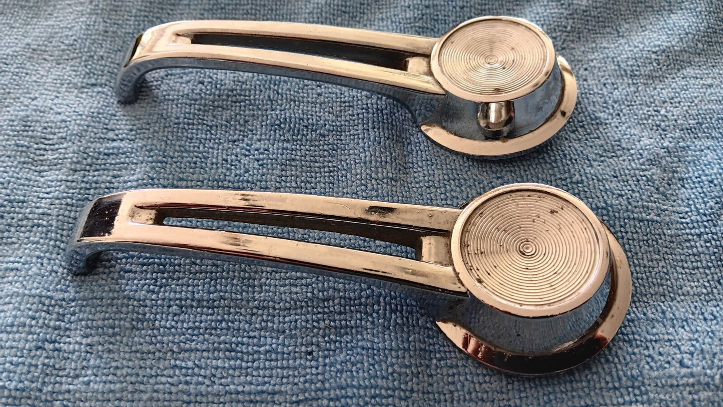 64 1964 Chevelle El Camino & 62 63 64 Chevy Nova Inside Door Handles Chrome Pair