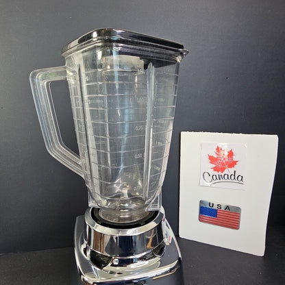Vintage 1960s Osterizer Model 651 Pulse Matic Multi Speed Blender Chrome USA