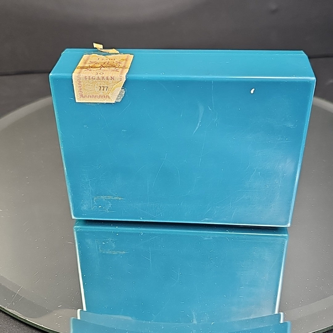 Ritmeester Tunica Container Box Blue 50 Cigarillos Holland Read Vintage