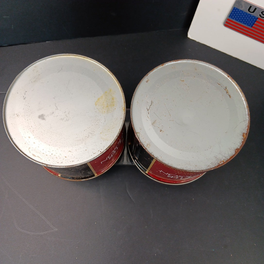 Rare Peter Jackson Tobacco Containers Canada Bilingual Fair Condition 2pcs