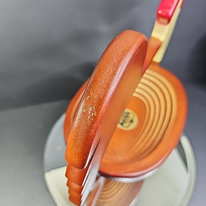 HAWAIIAN MAGIC BASKET  WOODEN ROOSTER  (BREAD BASKET) FARMHOUSE CHIC