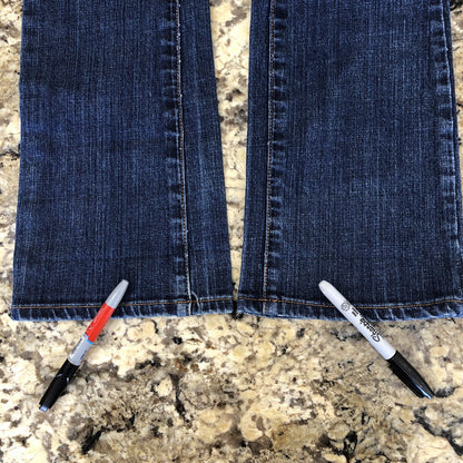 Size 5 X 31  725 Originals Womens Jeans Low Rise Bootcut Blue CN