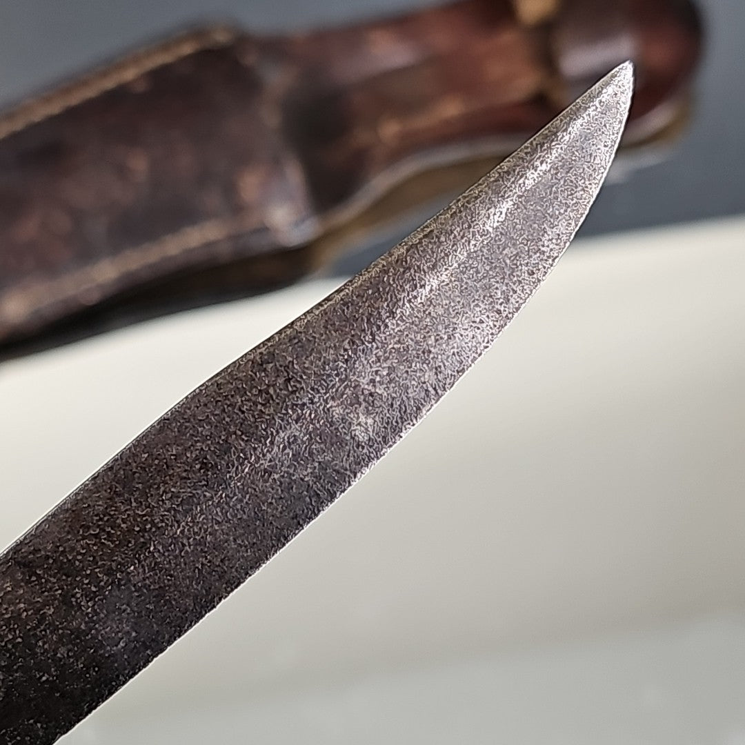 Solingen H 20 Germany Knife With Interesting Marking And Sheath Rare