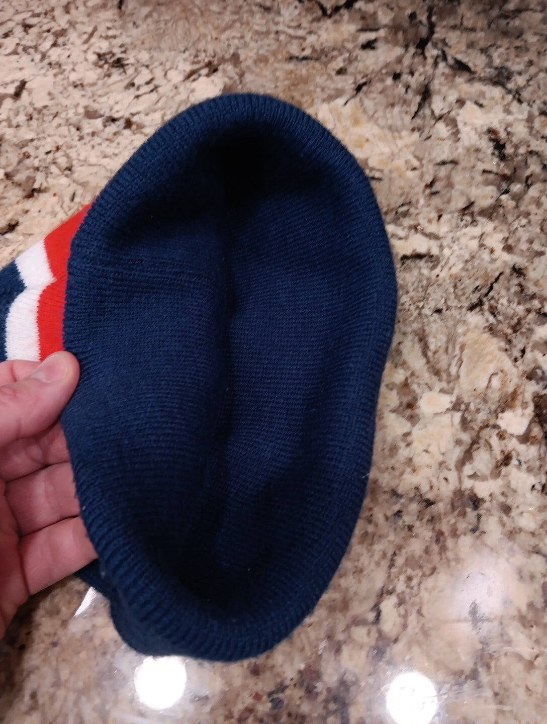 Stepchild Snowboards Patch Beanie Toque One Size Fits All. Blue Red White Cap X