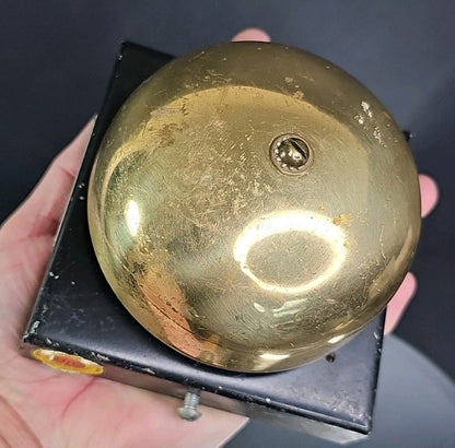 Unelco 283-J Telephone Bell Ringer Brass Bell 4V DC 1.6 Amp Vintage CANADA