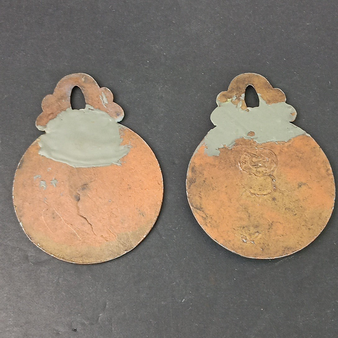 2 Vintage 1947 Metal Art Delphi Paper Letter Clip Holder Greece Read