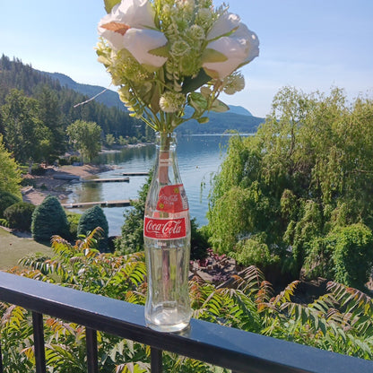 Vintage 1987 Coca Cola Canadian Bottle Buffalo Caps Sticker 300ml Canada ACL