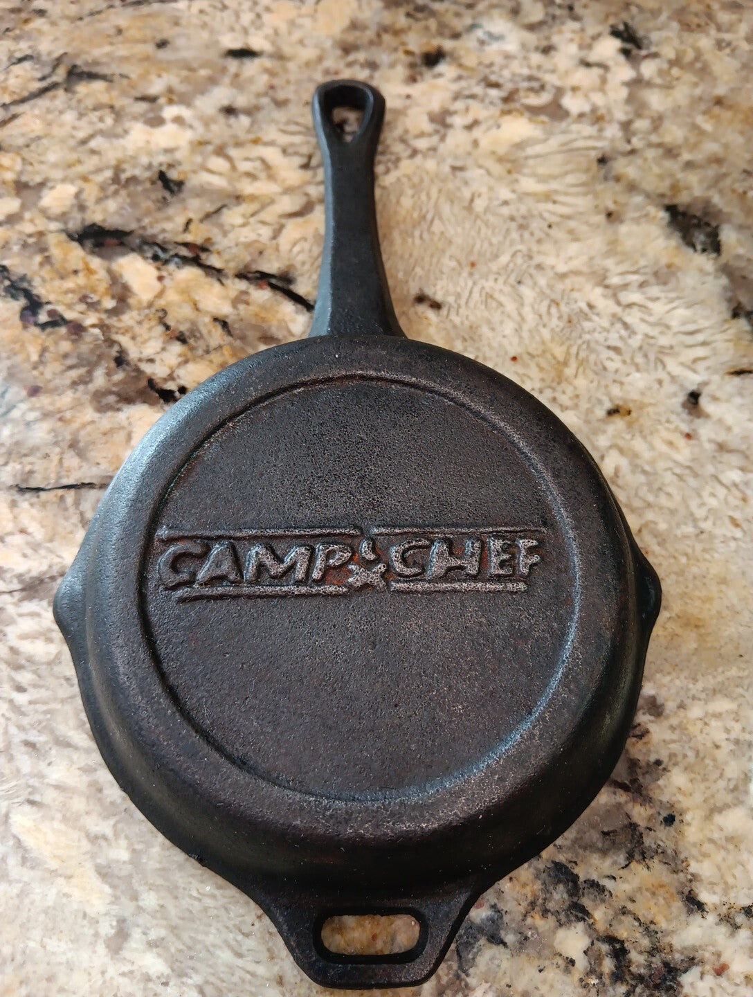 Vintage Lewis & Clark 1803-1806 CAMP CHEF Cast Iron 4" Pan Skillet Collectible