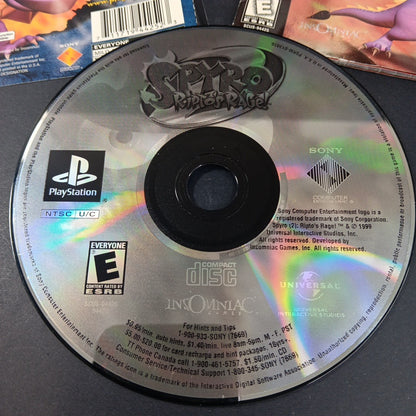 Spyro 2: Ripto's Rage (Sony PlayStation 1, 1999) PS1 W/ Manual CD Artwork