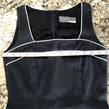 Sz 6 Tobias Plum Womens Dress Black White Trim Zipper Back Causal Formal Canada