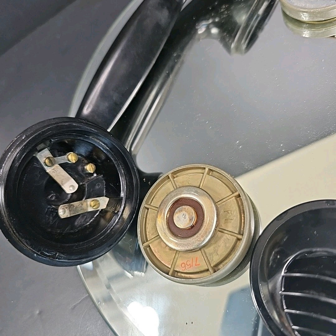 1956 Rotary Crank Telephone Handset With Vented Spitcup Magneto Or Leich ?