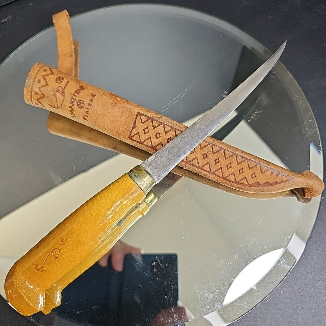 Marttiini Finland Authentic Rapala Fixed Blade Fish Fillet Knife With Sheath WOW