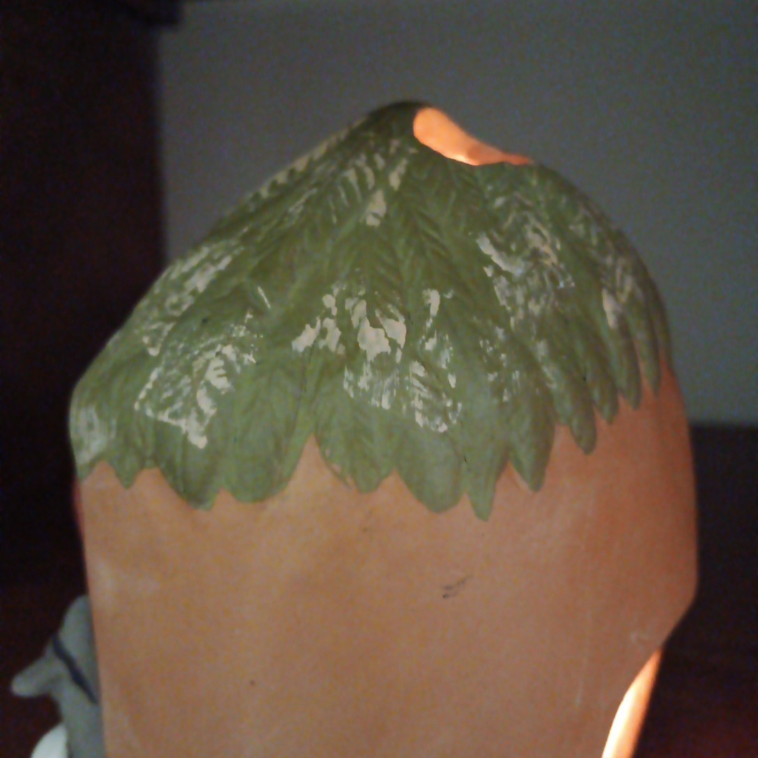 Peruvian Redware Terracotta Folk Art Christmas Nativity Scene Tea Light Holder