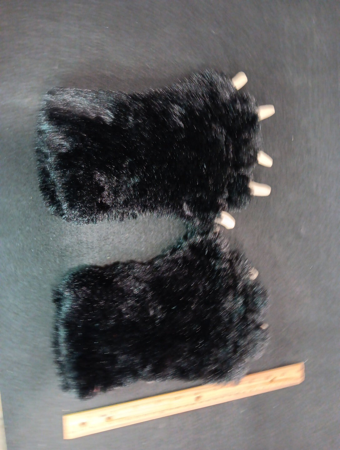 2 Kid Lazy One Animal Paw Pad Claw Plush Mitt Glove Black Bear Furries Dress CN