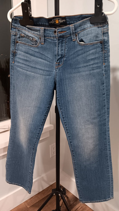 Size 6 / 28 Lucky Brand Sofi Capri Womens Jeans Stretchy CN