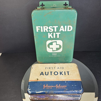 First Aid Kits Canadian Vintage Johnson Johnson Safety & Supply Co. EMPTY Canada