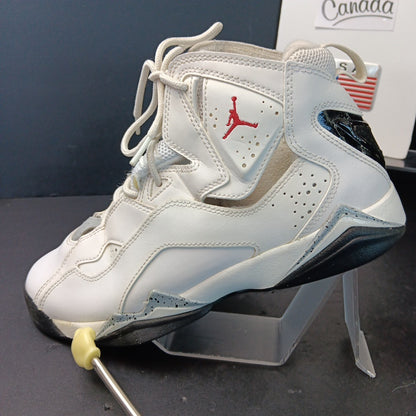 Nike Boys Air Jordan True Flight 343795-121 White Black Basketball Sneakers  7Y