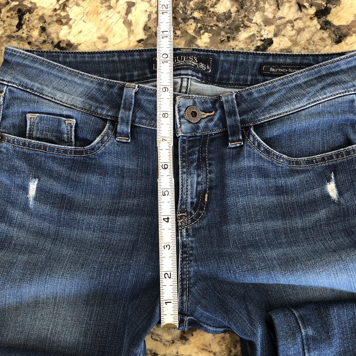 Size 28 X 30.5 Guess 1981 Womens Jeans Brittney Skinny Blue MX