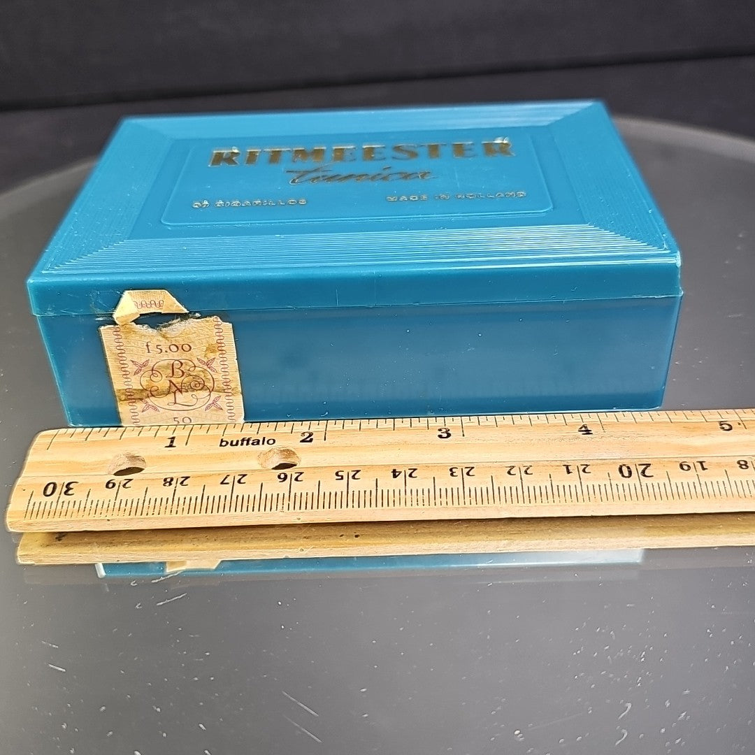 Ritmeester Tunica Container Box Blue 50 Cigarillos Holland Read Vintage