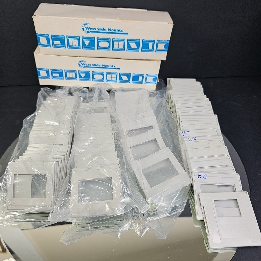 Wess Slide Mounts, for 35mm film slides, Some New, Some Used. See Photos