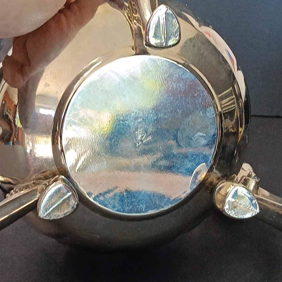 Pair Of Silver Plated Candelabras Lotus Flower Candle Holders. Read. No Candles