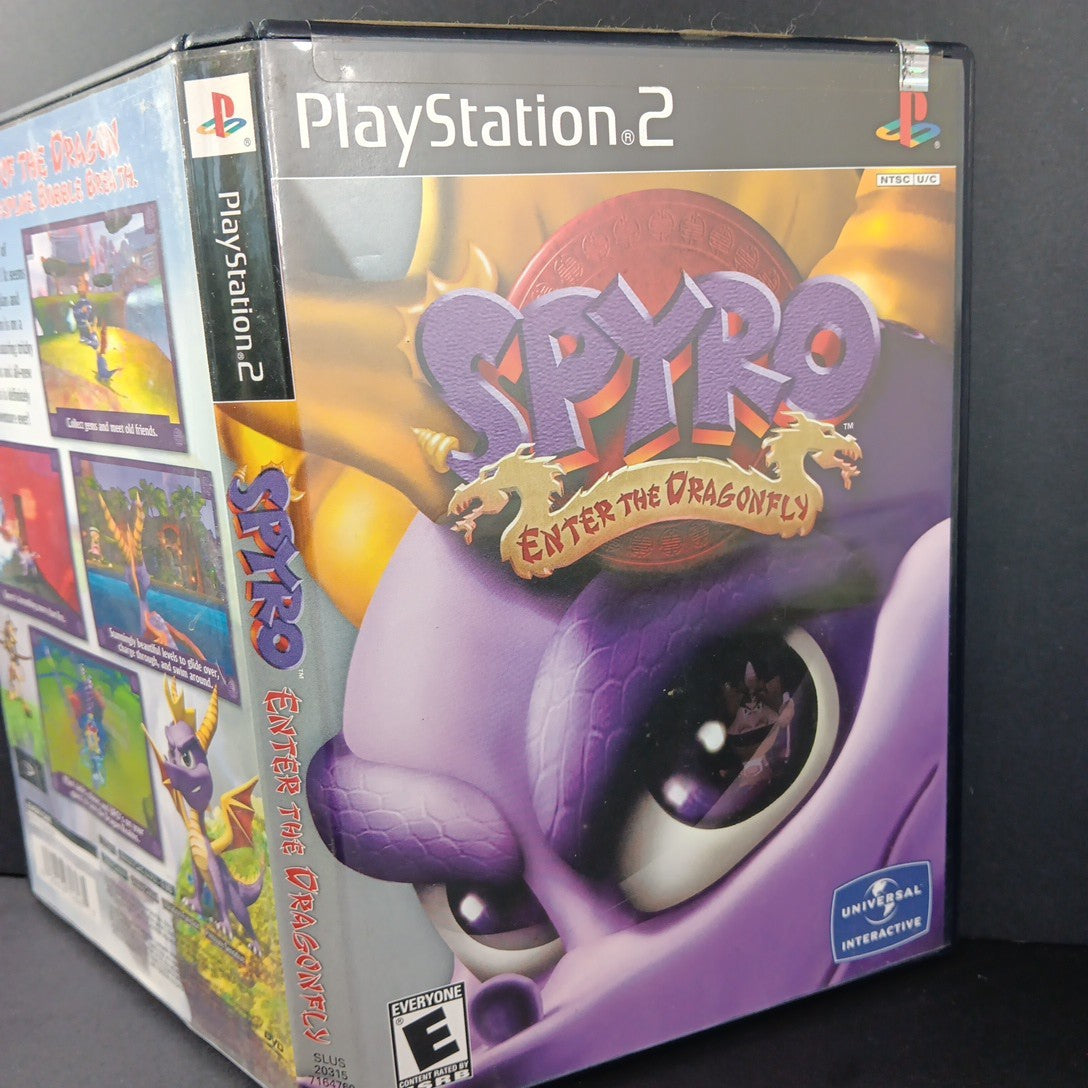 TESTED Spyro Enter the Dragonfly (PlayStation 2 2002)PS2 Case, CD, Manual USA