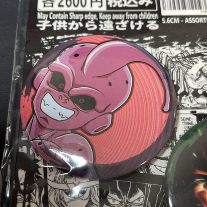 Anime Button 4pc Set Bad Bunz 5.6cm Assorted Characters NEW Sealed Package CN