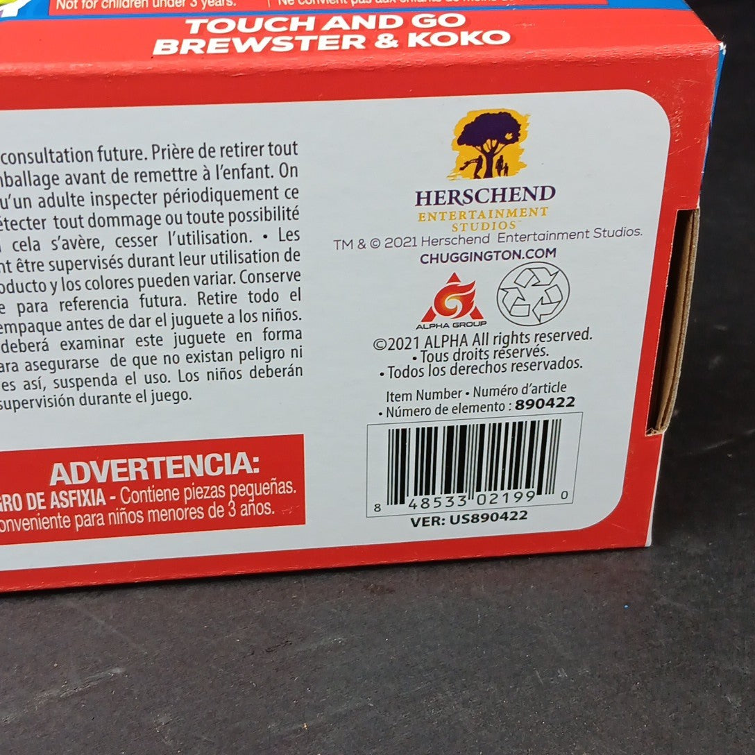 Chuggington Motorized Series Touch And Go Brewster & Koko Sealed New In Box