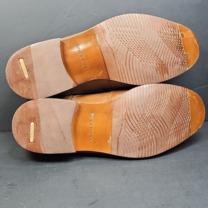 Rockport Cap Toe Derby Mens Dress Shoe Size 9 W Tan Brown Career Business India