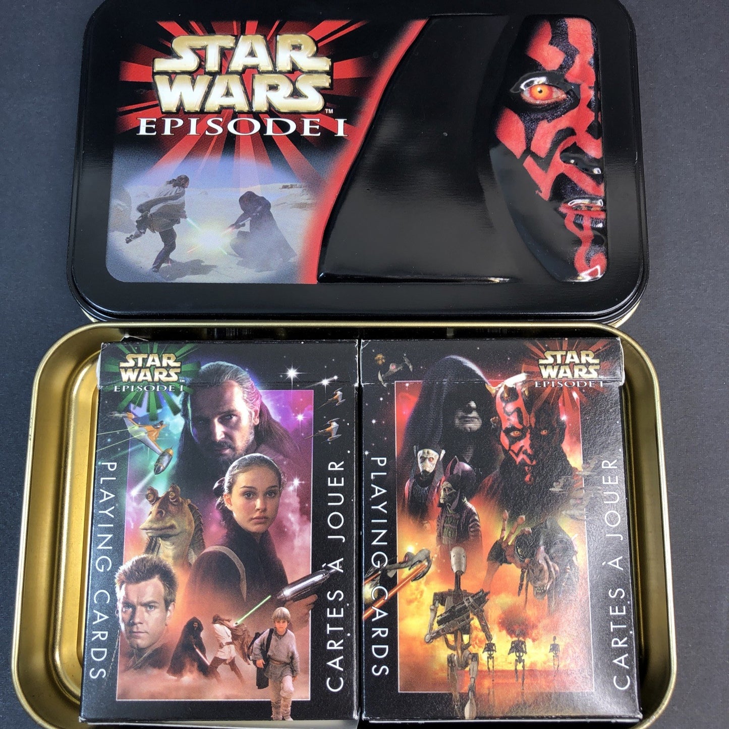 Star Wars Episode 1 Limited Edition Collector Tin & 2 Decks Of Playing Cards USA