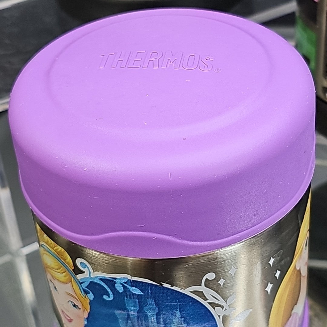 Disney Princess Minecraft And Cars Hot Cold Thermos Steel Food Jar (10oz) 3pcs